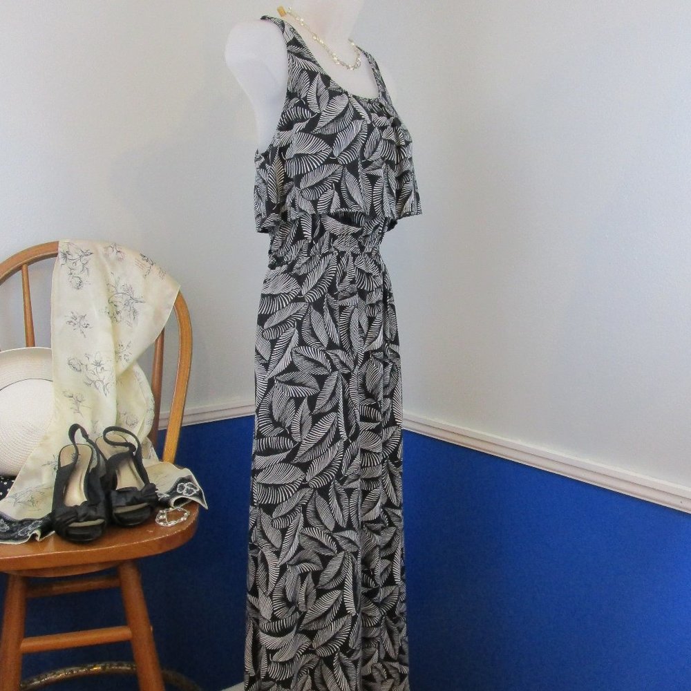 👗HP👗 Merona Leaf Print Sleeveless Maxi Dress - Picture 6 of 11